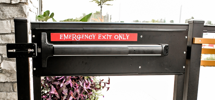 emergency push bar installation in Beverly Hills